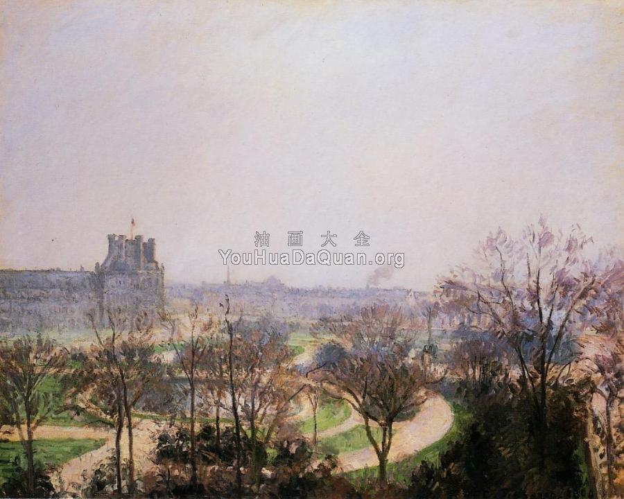 The Tuileries Gardens - 卡米耶·毕沙罗